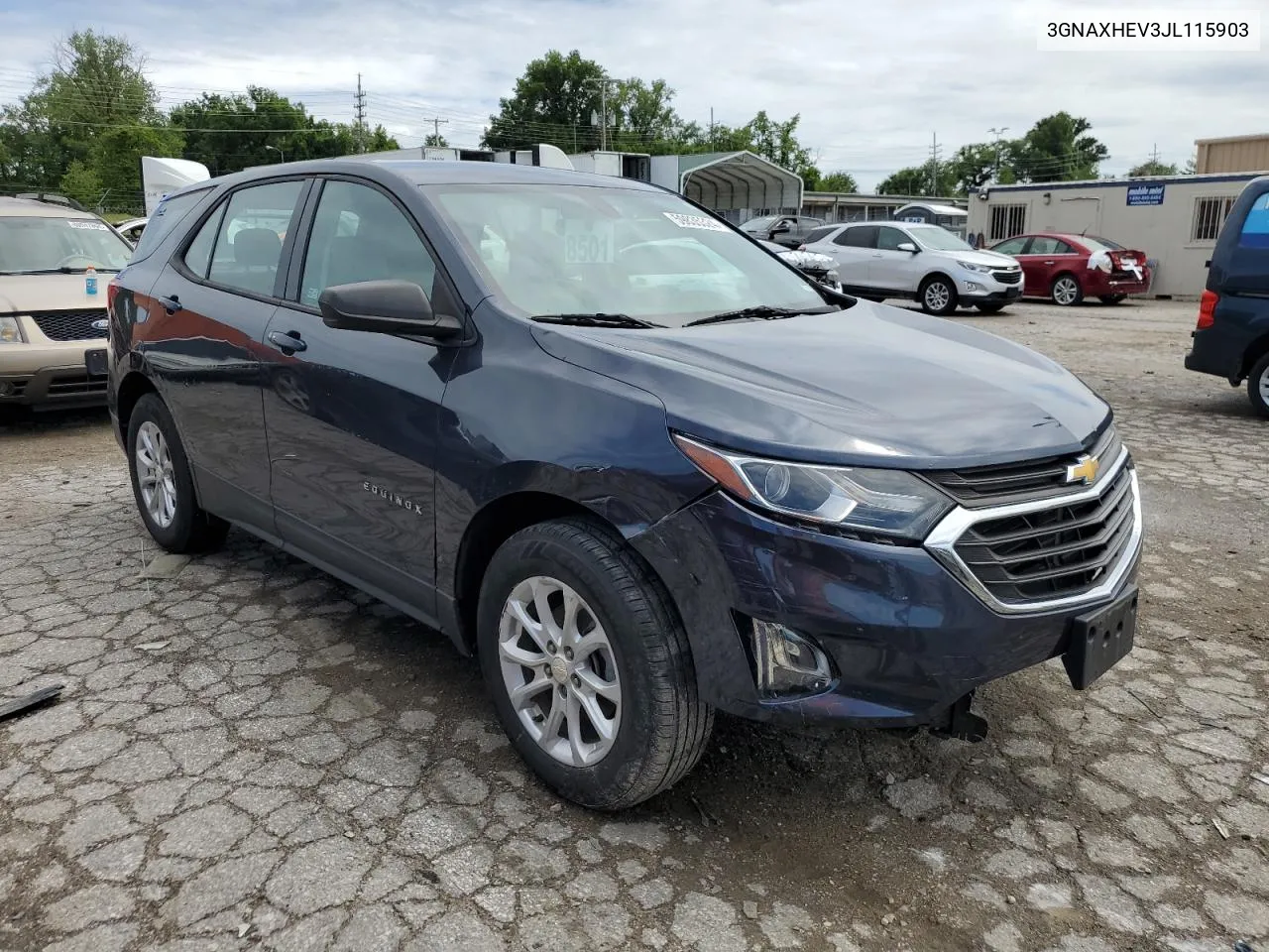 2018 Chevrolet Equinox Ls VIN: 3GNAXHEV3JL115903 Lot: 59835324