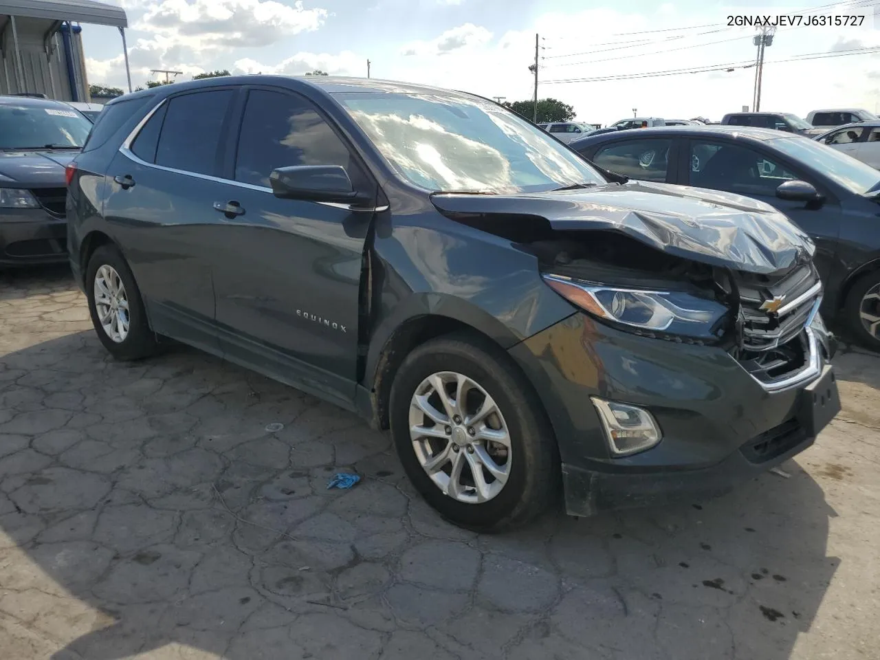 2018 Chevrolet Equinox Lt VIN: 2GNAXJEV7J6315727 Lot: 59835984