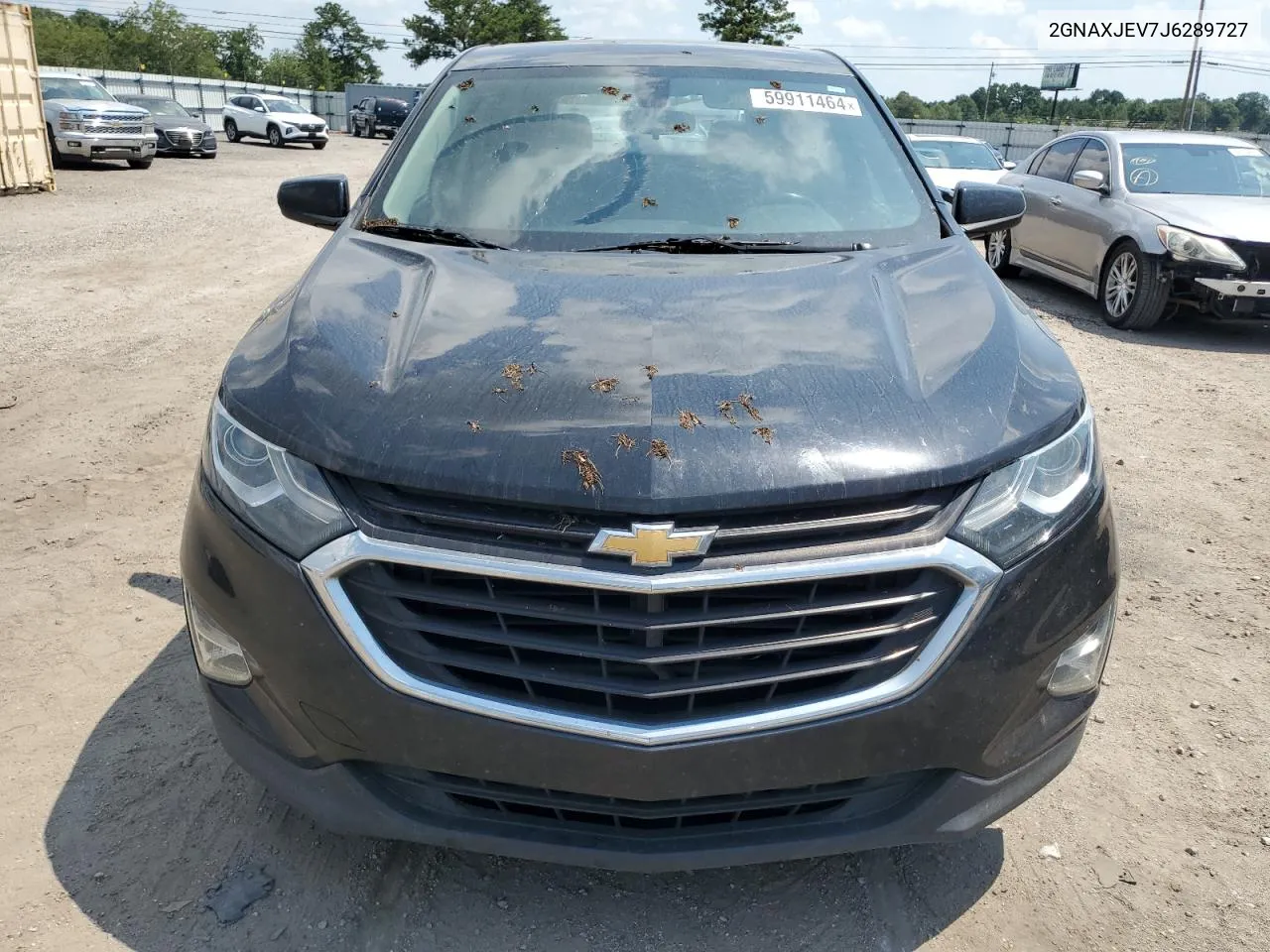 2018 Chevrolet Equinox Lt VIN: 2GNAXJEV7J6289727 Lot: 59911464