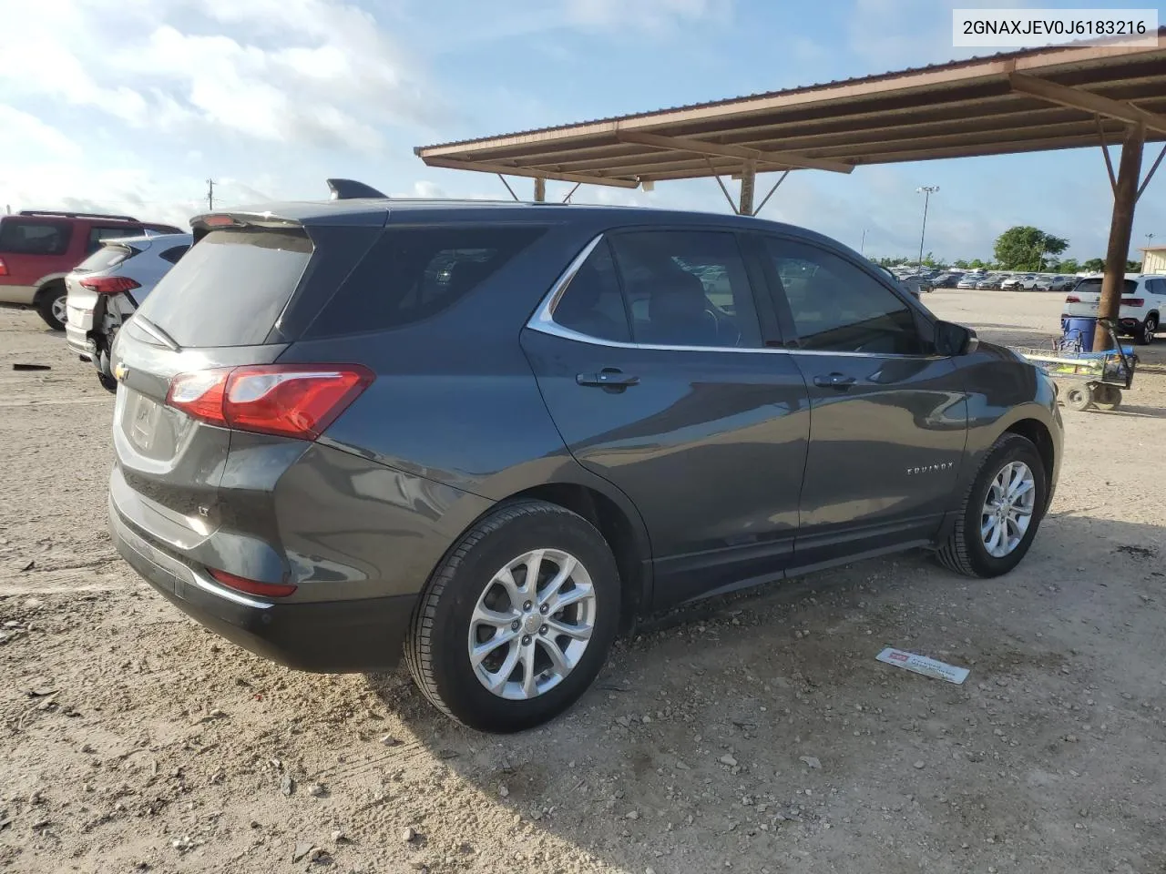 2018 Chevrolet Equinox Lt VIN: 2GNAXJEV0J6183216 Lot: 60618524