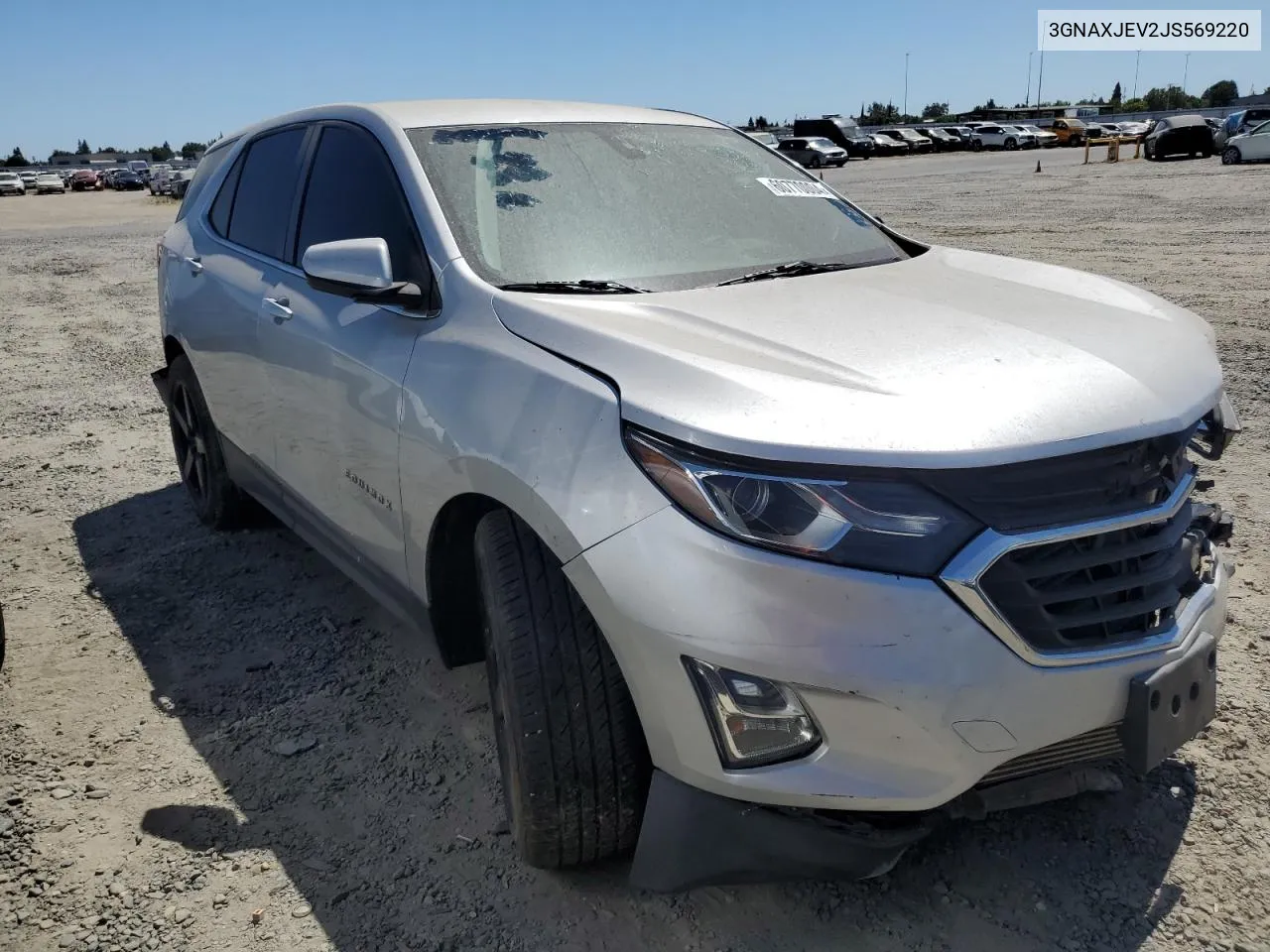 2018 Chevrolet Equinox Lt VIN: 3GNAXJEV2JS569220 Lot: 60770004