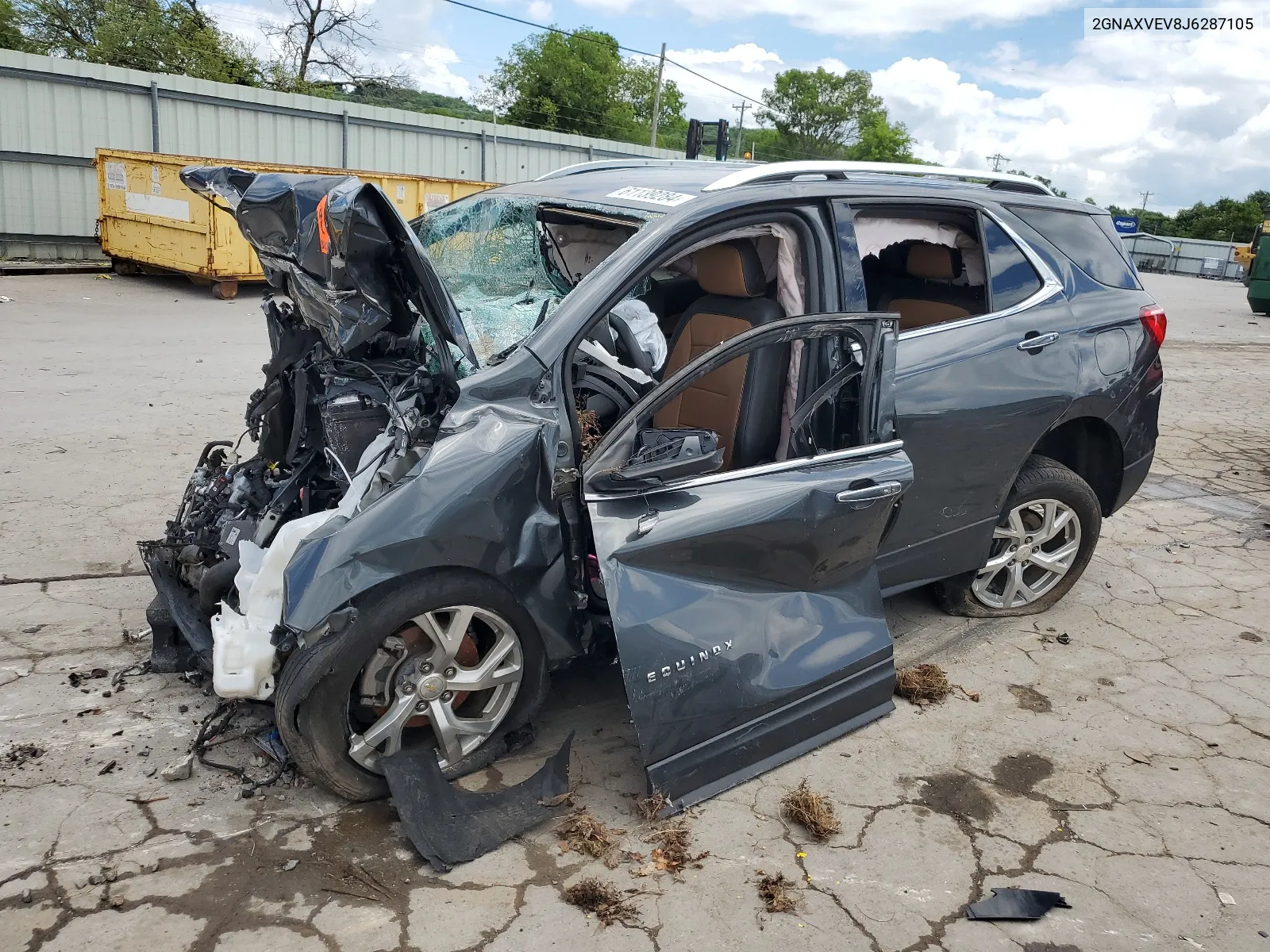 2018 Chevrolet Equinox Premier VIN: 2GNAXVEV8J6287105 Lot: 61139284