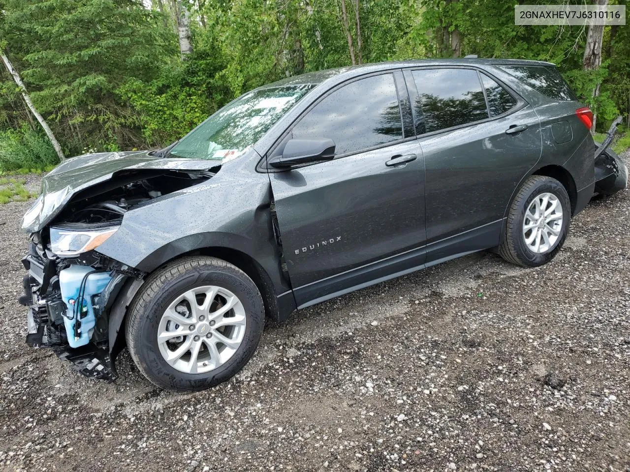 2018 Chevrolet Equinox Ls VIN: 2GNAXHEV7J6310116 Lot: 61573634