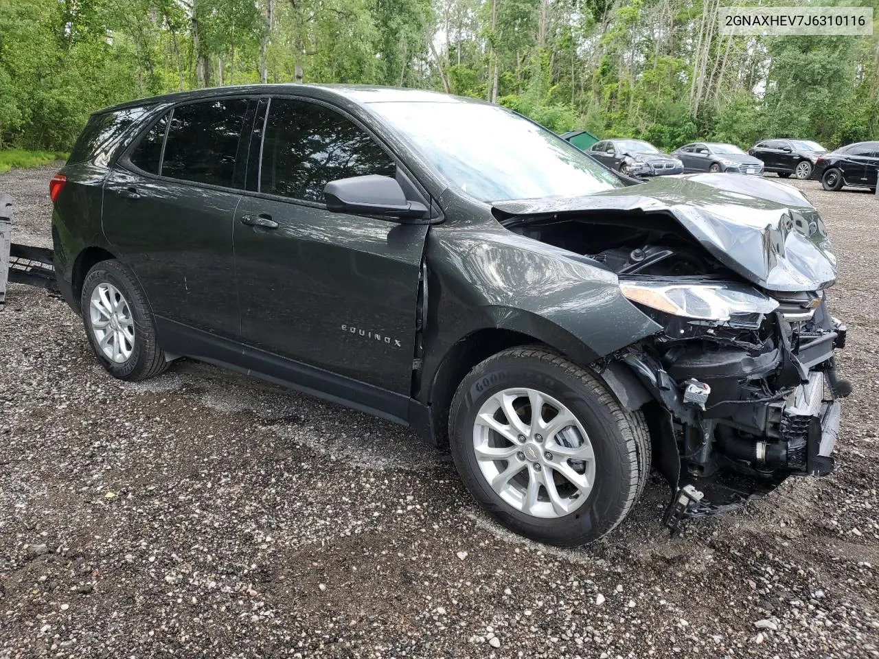 2018 Chevrolet Equinox Ls VIN: 2GNAXHEV7J6310116 Lot: 61573634