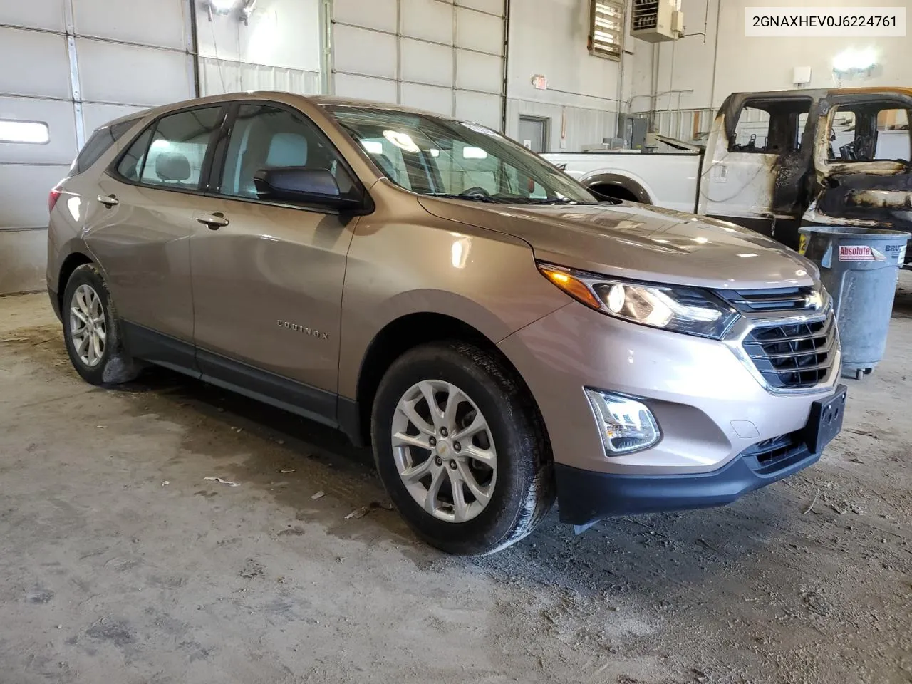 2018 Chevrolet Equinox Ls VIN: 2GNAXHEV0J6224761 Lot: 61632494