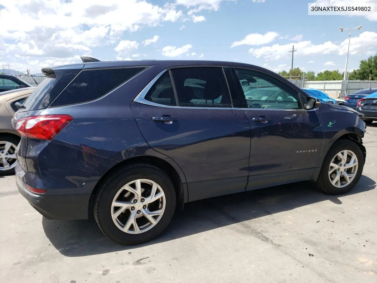 2018 Chevrolet Equinox Lt VIN: 3GNAXTEX5JS549802 Lot: 61752664