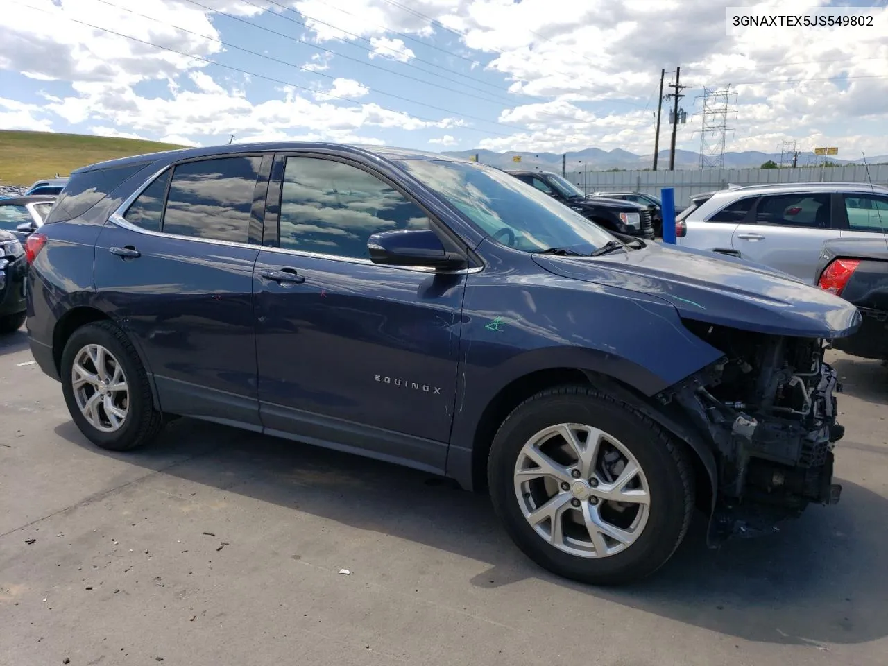 2018 Chevrolet Equinox Lt VIN: 3GNAXTEX5JS549802 Lot: 61752664