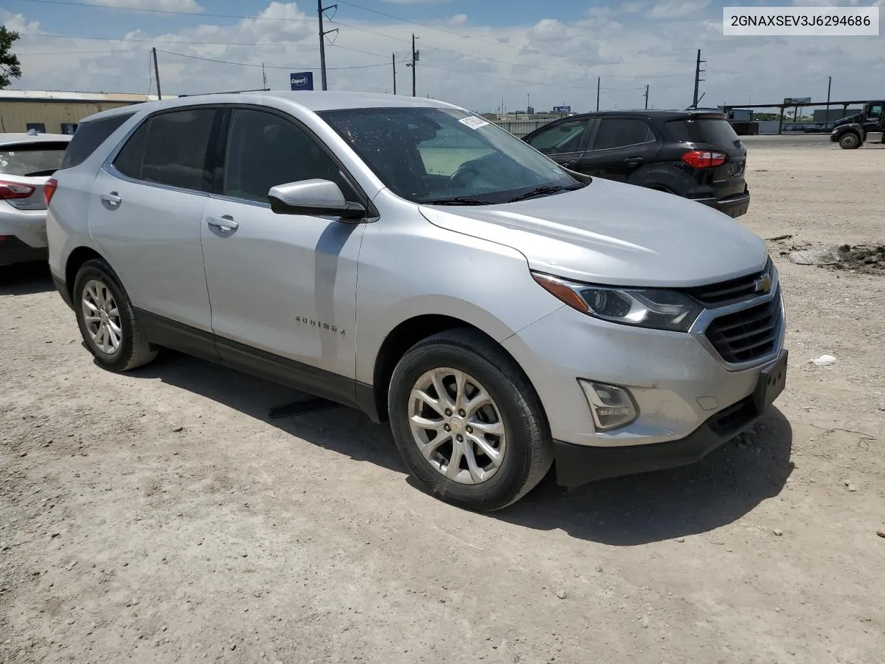 2018 Chevrolet Equinox Lt VIN: 2GNAXSEV3J6294686 Lot: 61766224