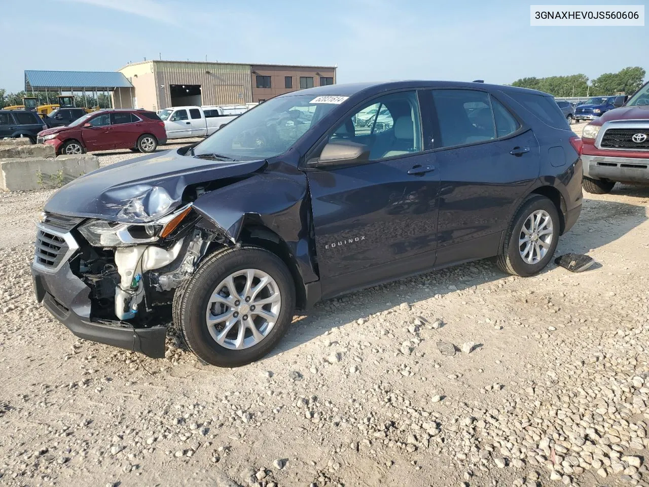 2018 Chevrolet Equinox Ls VIN: 3GNAXHEV0JS560606 Lot: 62031614