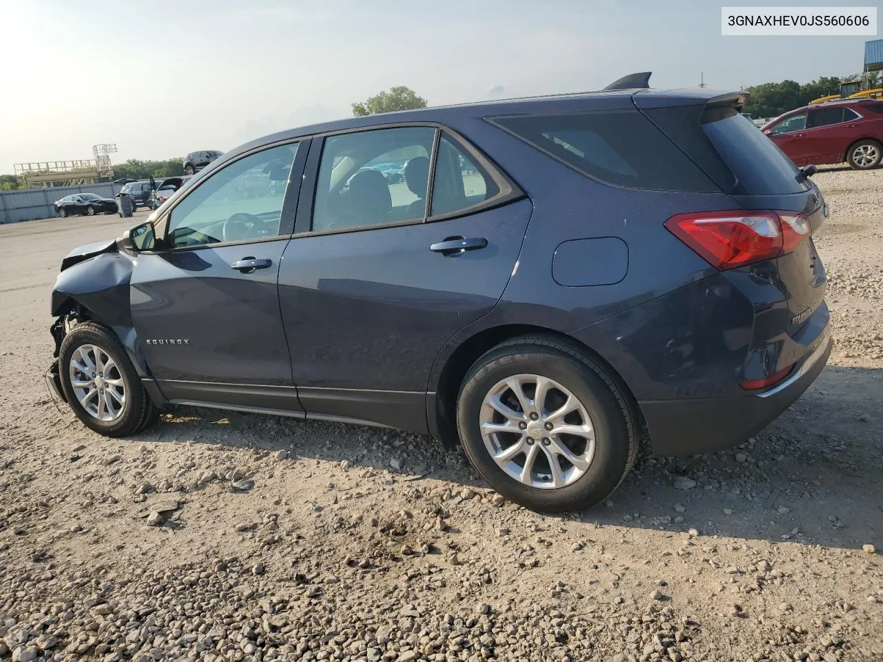 2018 Chevrolet Equinox Ls VIN: 3GNAXHEV0JS560606 Lot: 62031614