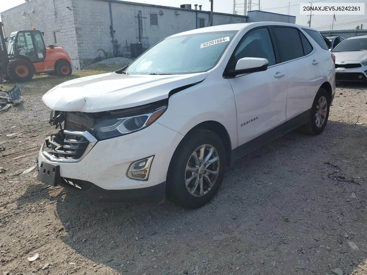 2018 Chevrolet Equinox Lt VIN: 2GNAXJEV5J6242261 Lot: 62201664