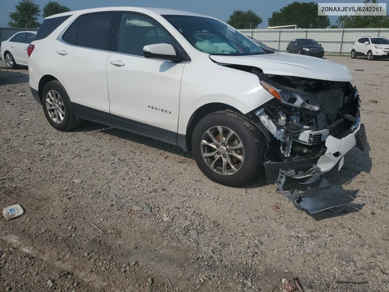 2018 Chevrolet Equinox Lt VIN: 2GNAXJEV5J6242261 Lot: 62201664