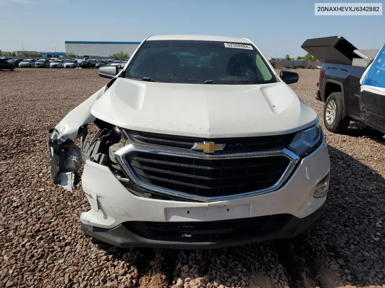 2018 Chevrolet Equinox Ls VIN: 2GNAXHEVXJ6342882 Lot: 62359484