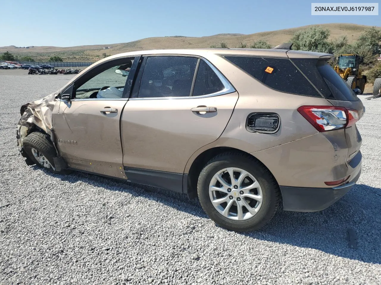 2018 Chevrolet Equinox Lt VIN: 2GNAXJEV0J6197987 Lot: 62568774