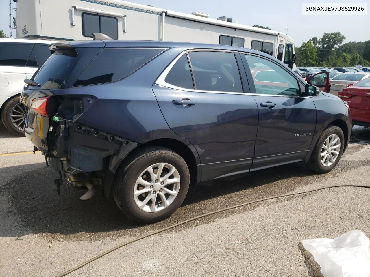 2018 Chevrolet Equinox Lt VIN: 3GNAXJEV7JS529926 Lot: 62661144