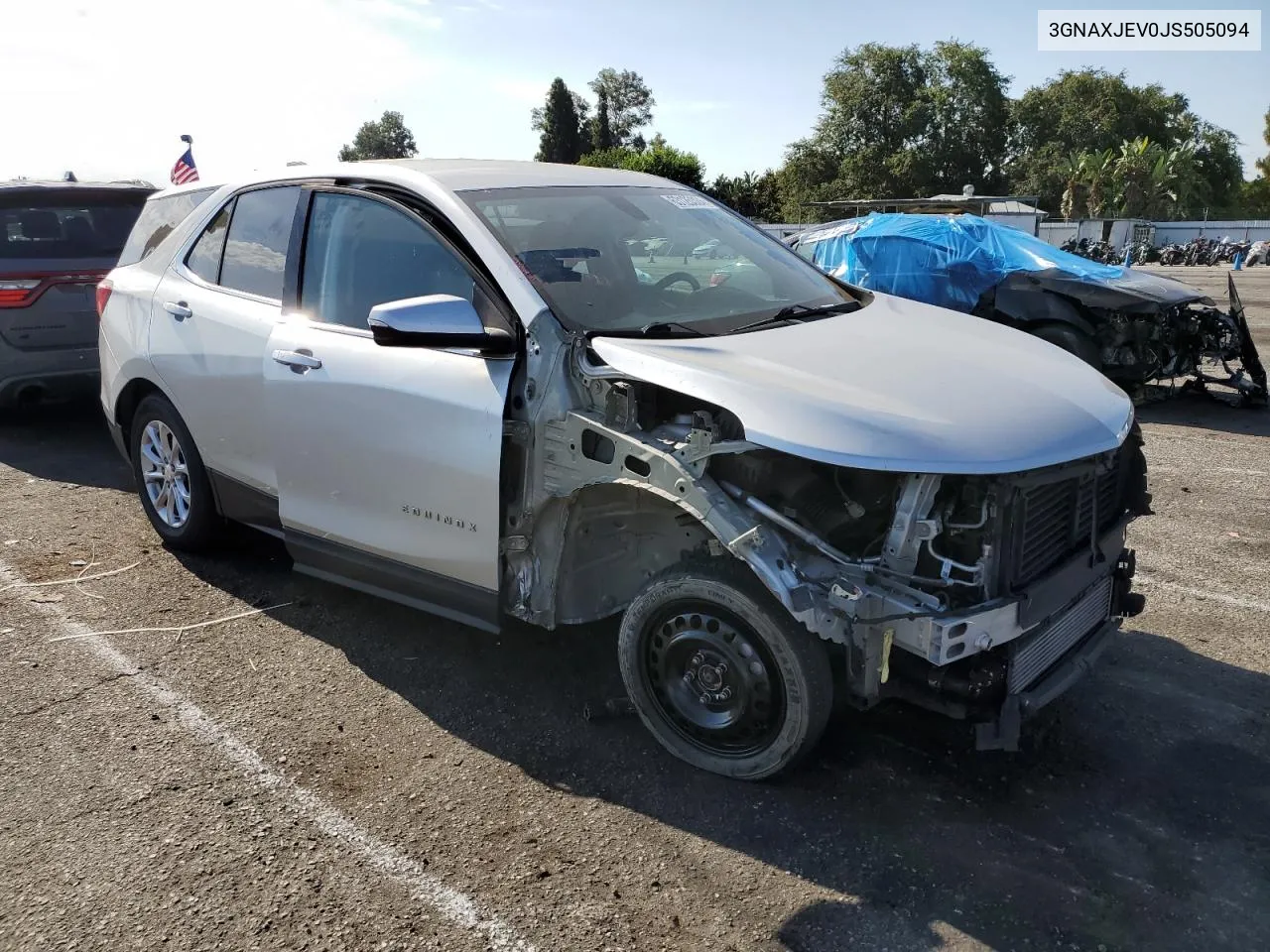 2018 Chevrolet Equinox Lt VIN: 3GNAXJEV0JS505094 Lot: 63125324