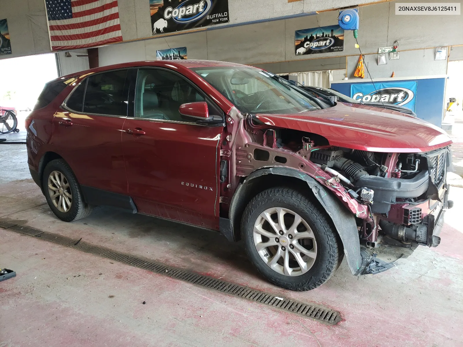 2018 Chevrolet Equinox Lt VIN: 2GNAXSEV8J6125411 Lot: 63232054