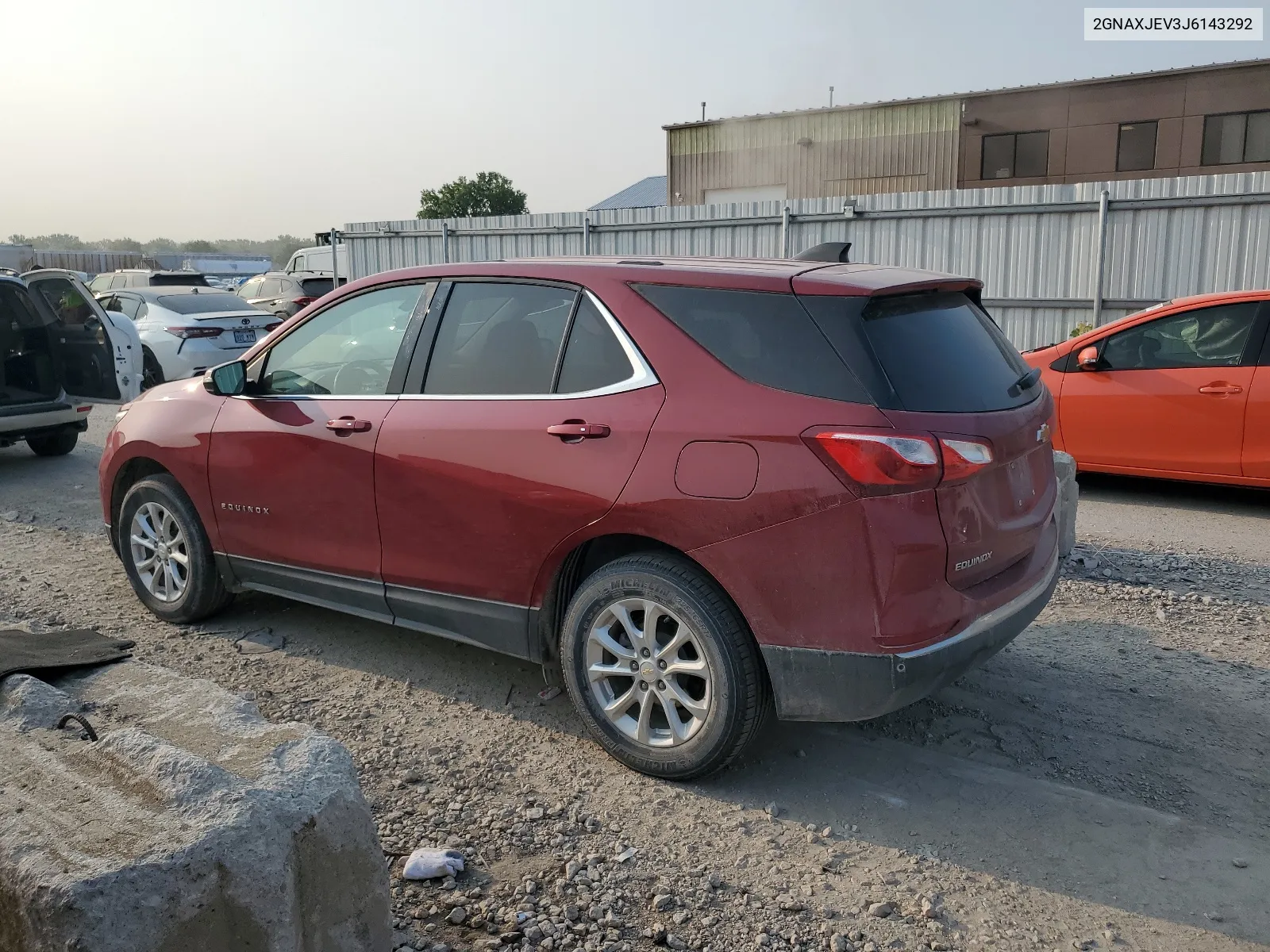 2018 Chevrolet Equinox Lt VIN: 2GNAXJEV3J6143292 Lot: 63492134