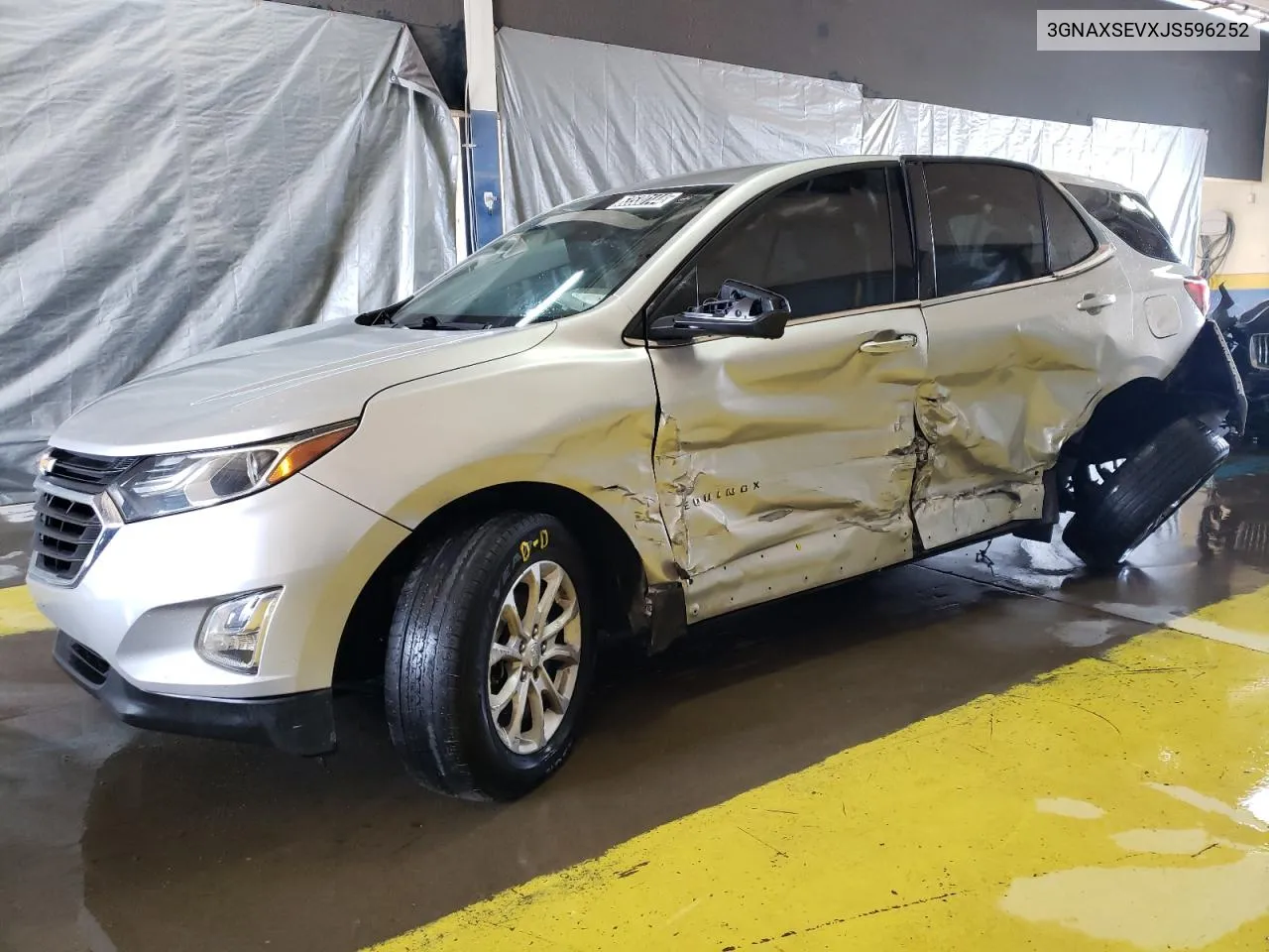 2018 Chevrolet Equinox Lt VIN: 3GNAXSEVXJS596252 Lot: 63530144