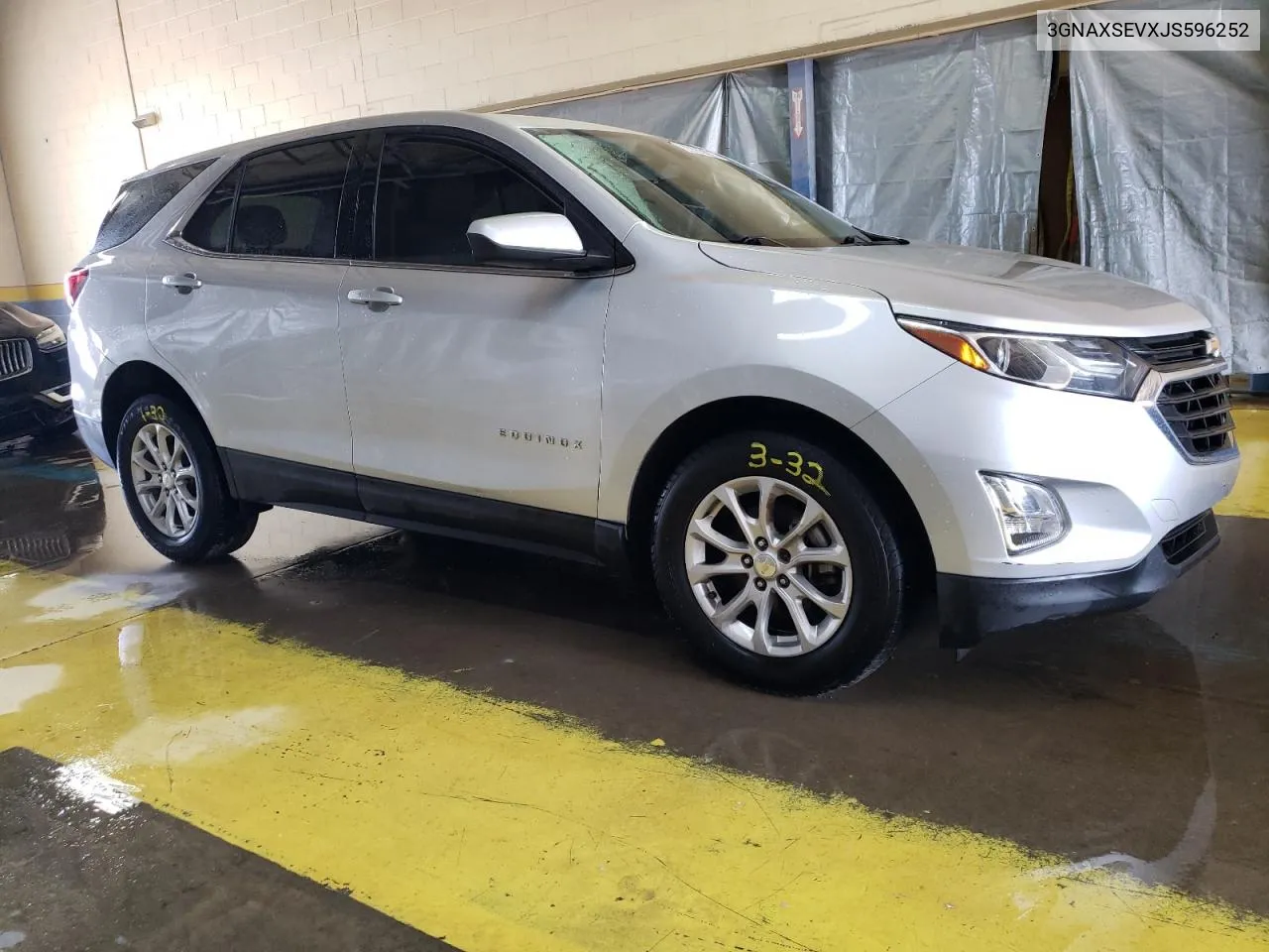 2018 Chevrolet Equinox Lt VIN: 3GNAXSEVXJS596252 Lot: 63530144