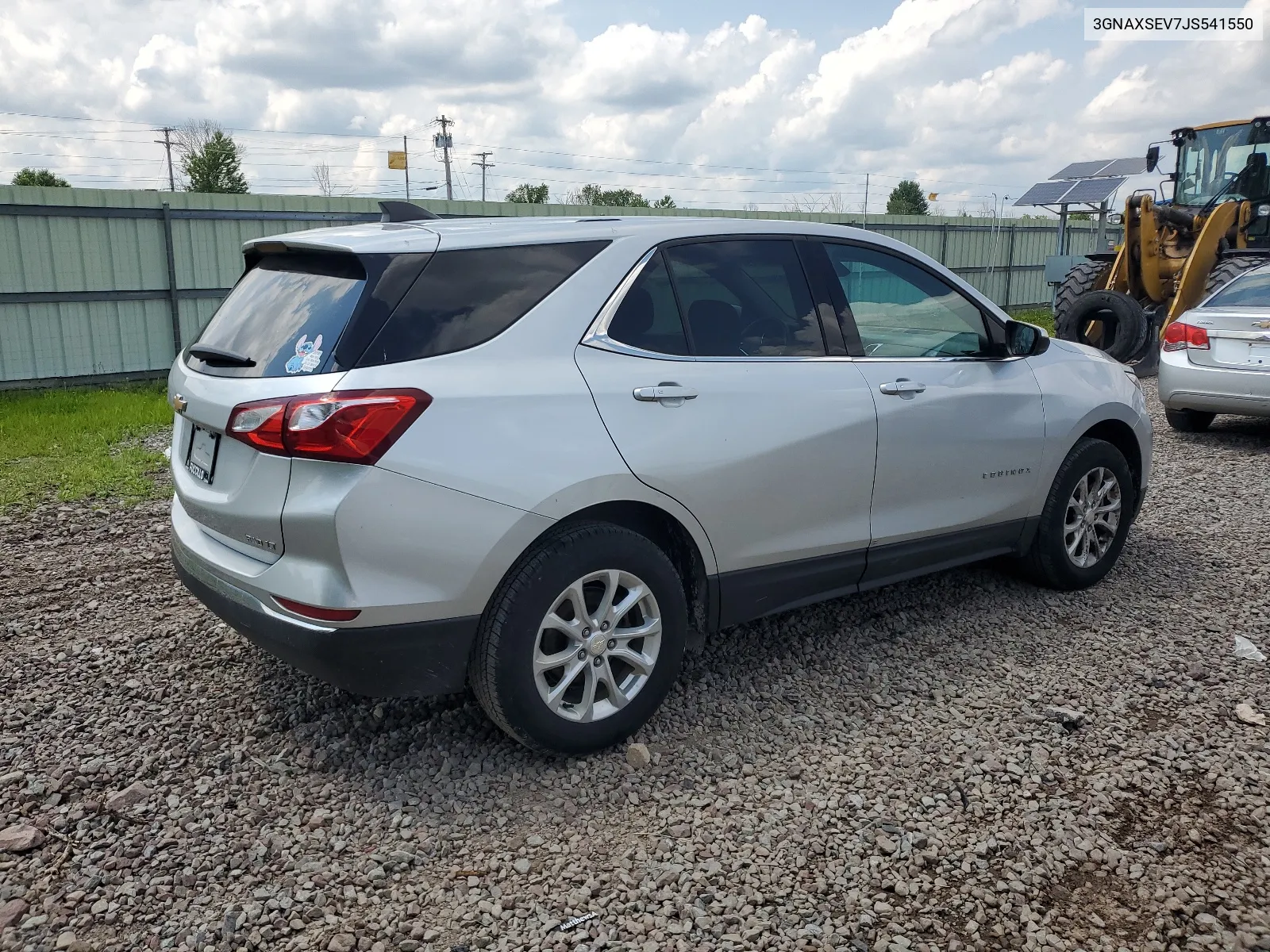 2018 Chevrolet Equinox Lt VIN: 3GNAXSEV7JS541550 Lot: 63923494