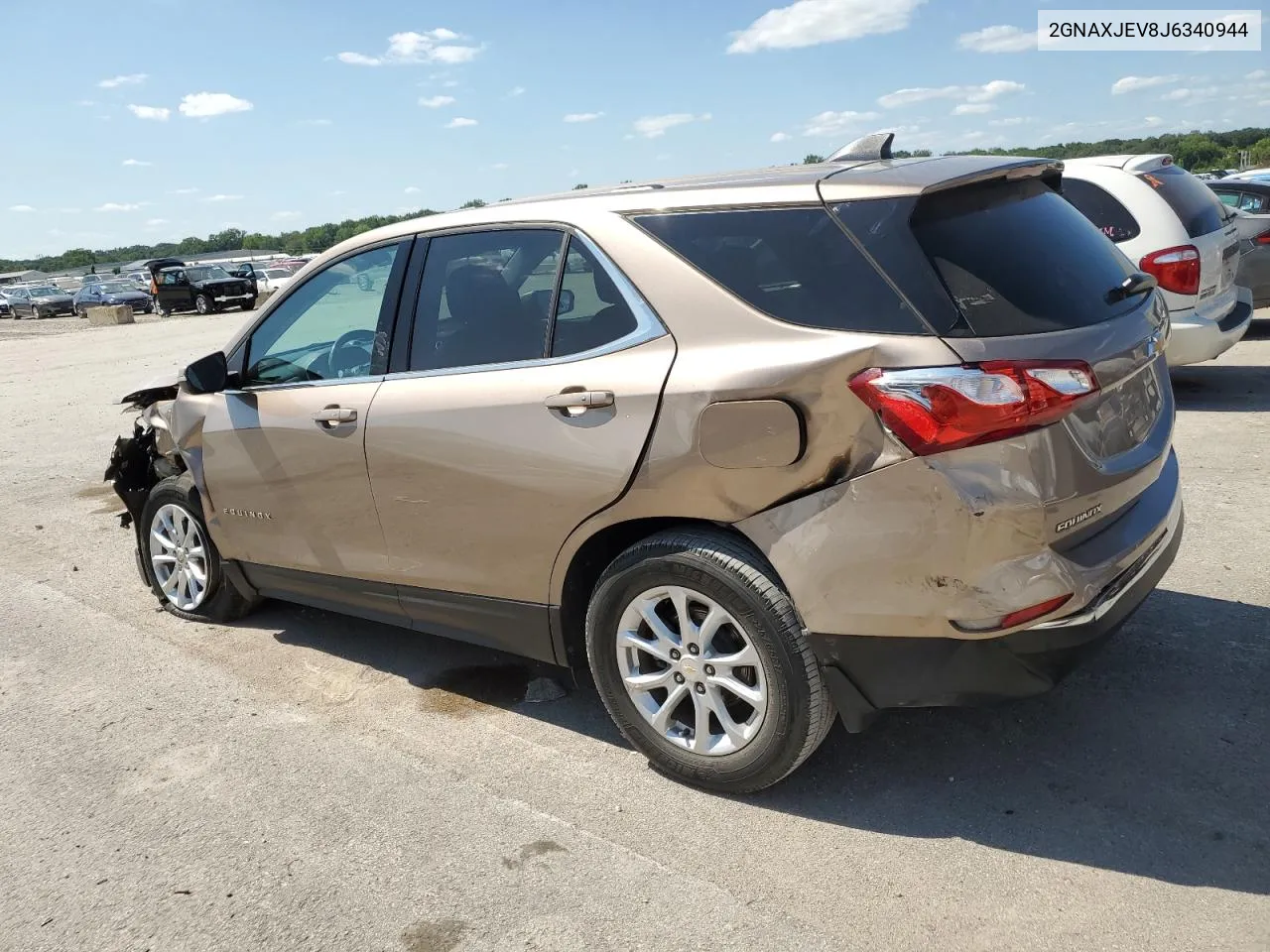 2018 Chevrolet Equinox Lt VIN: 2GNAXJEV8J6340944 Lot: 64017894