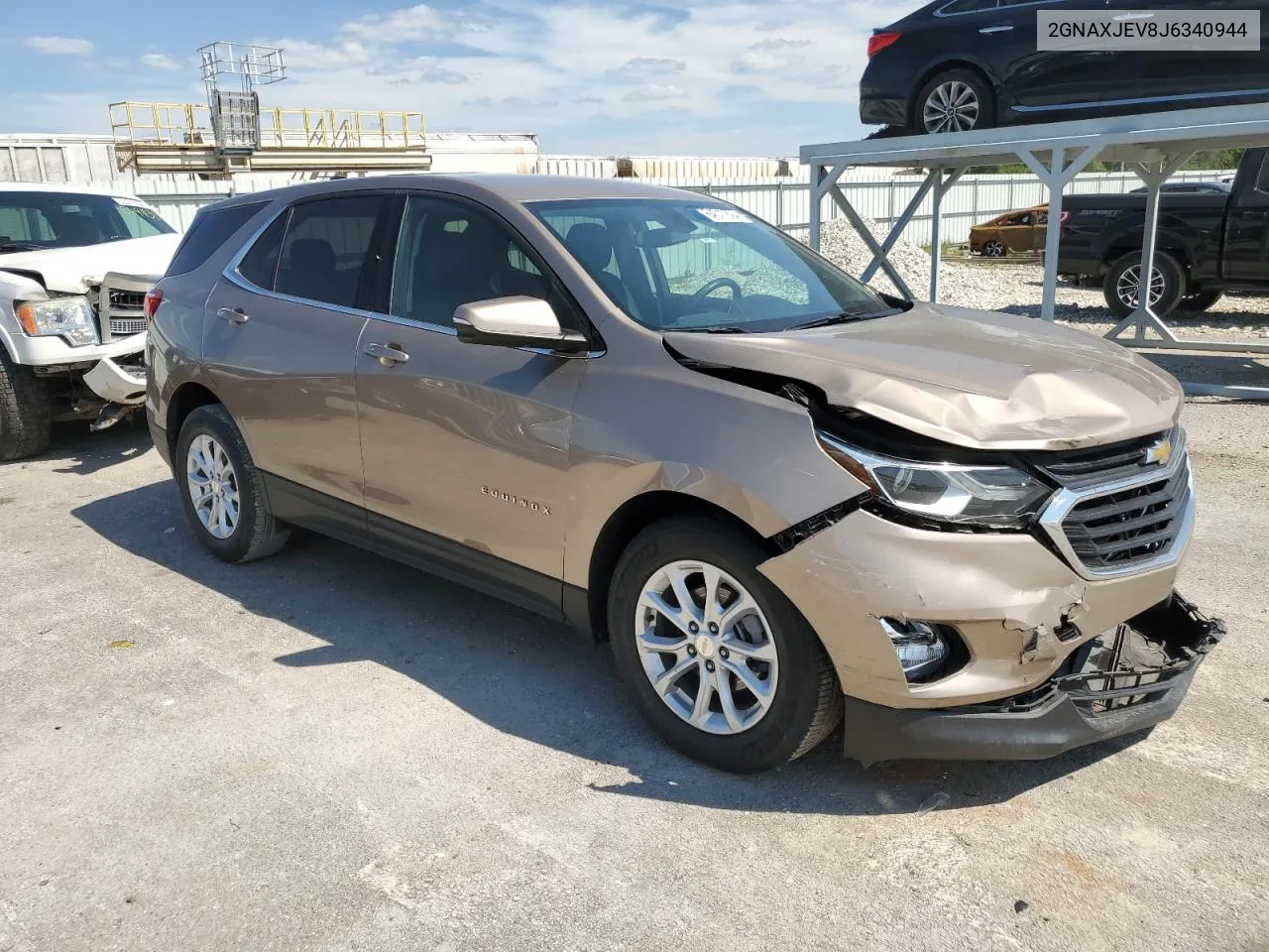 2018 Chevrolet Equinox Lt VIN: 2GNAXJEV8J6340944 Lot: 64017894