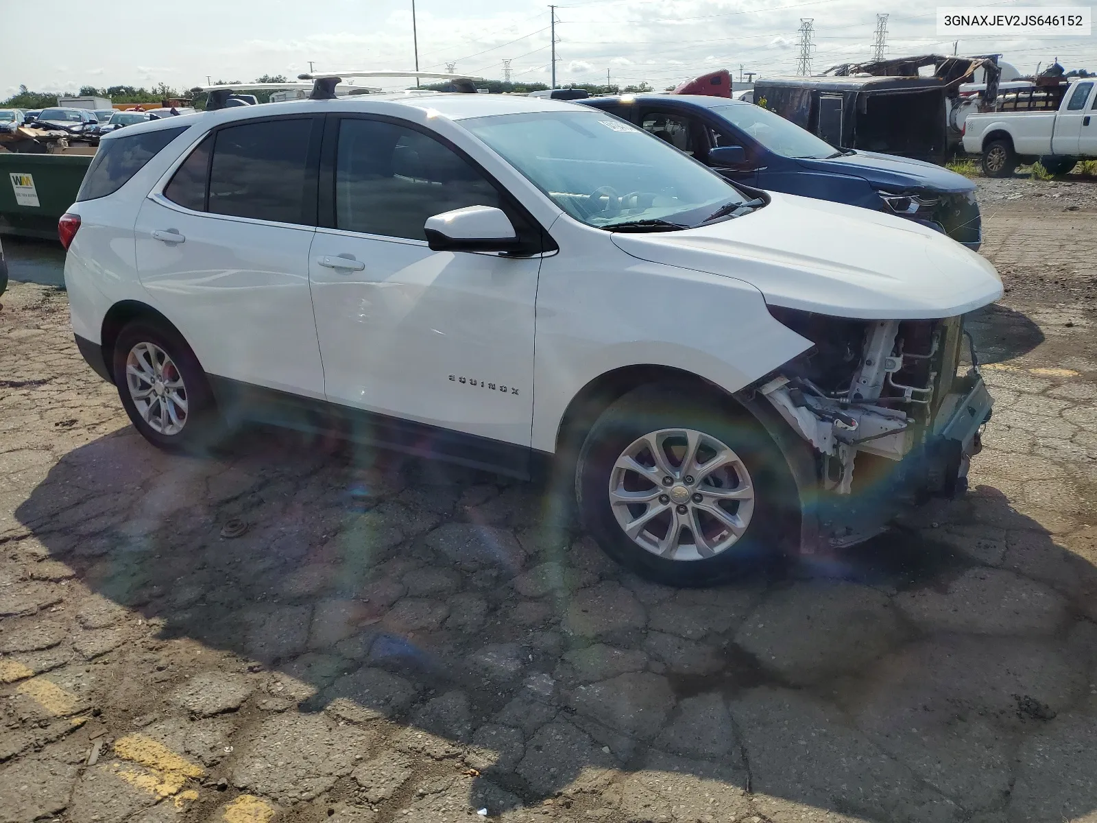 2018 Chevrolet Equinox Lt VIN: 3GNAXJEV2JS646152 Lot: 64194804