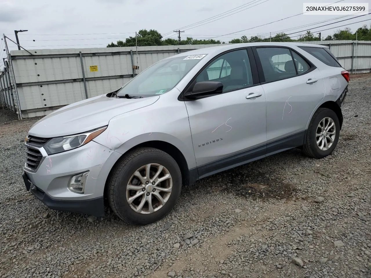 2018 Chevrolet Equinox Ls VIN: 2GNAXHEV0J6275399 Lot: 64220184