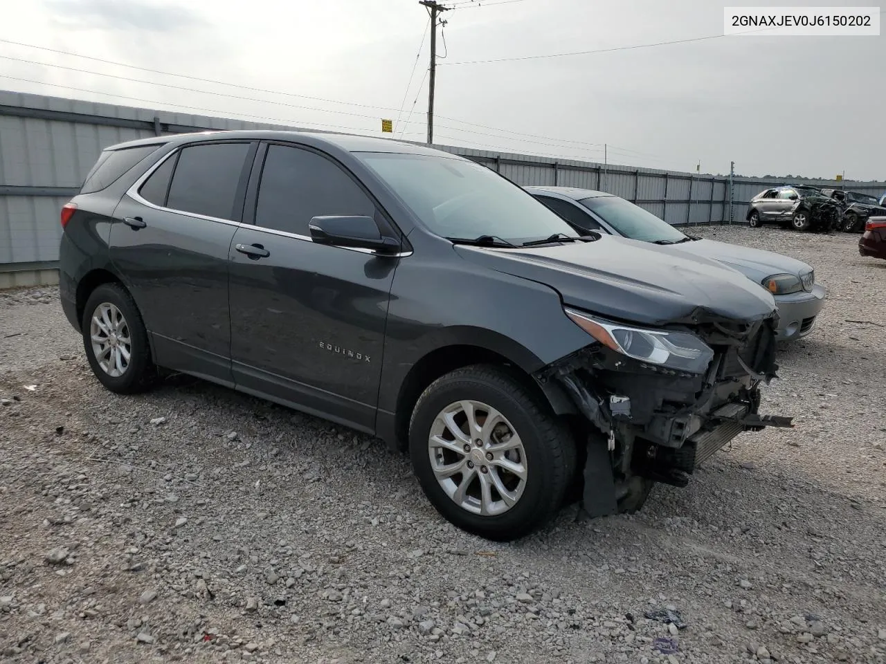 2018 Chevrolet Equinox Lt VIN: 2GNAXJEV0J6150202 Lot: 64375704