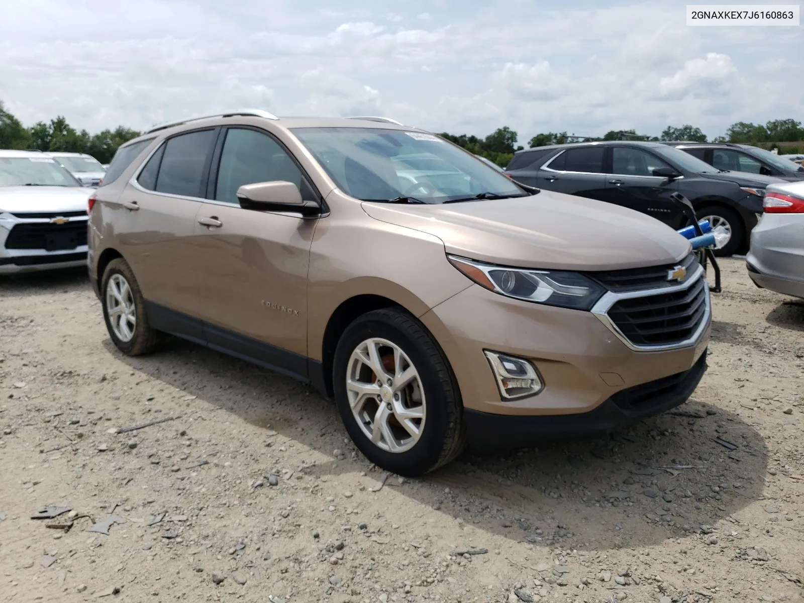 2018 Chevrolet Equinox Lt VIN: 2GNAXKEX7J6160863 Lot: 64461044