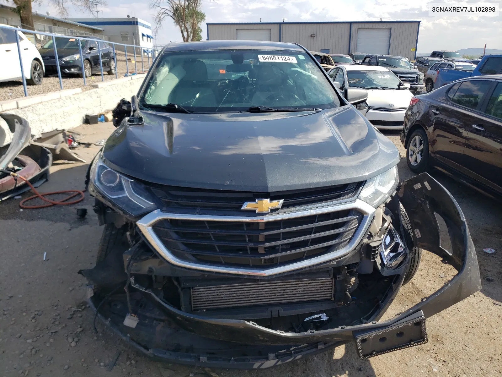 2018 Chevrolet Equinox Ls VIN: 3GNAXREV7JL102898 Lot: 64681124