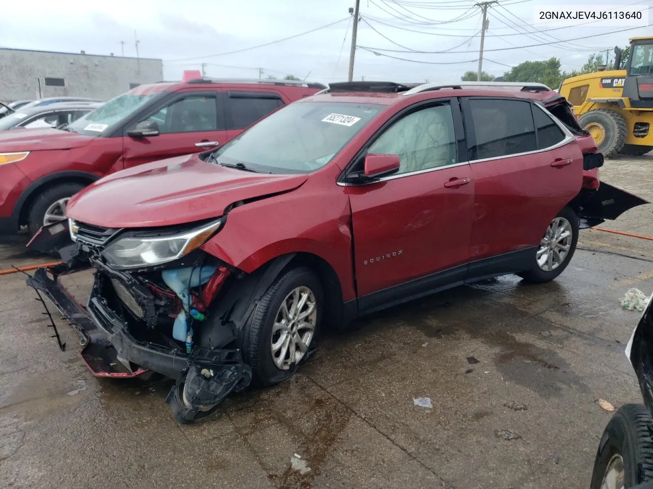 2018 Chevrolet Equinox Lt VIN: 2GNAXJEV4J6113640 Lot: 65271324