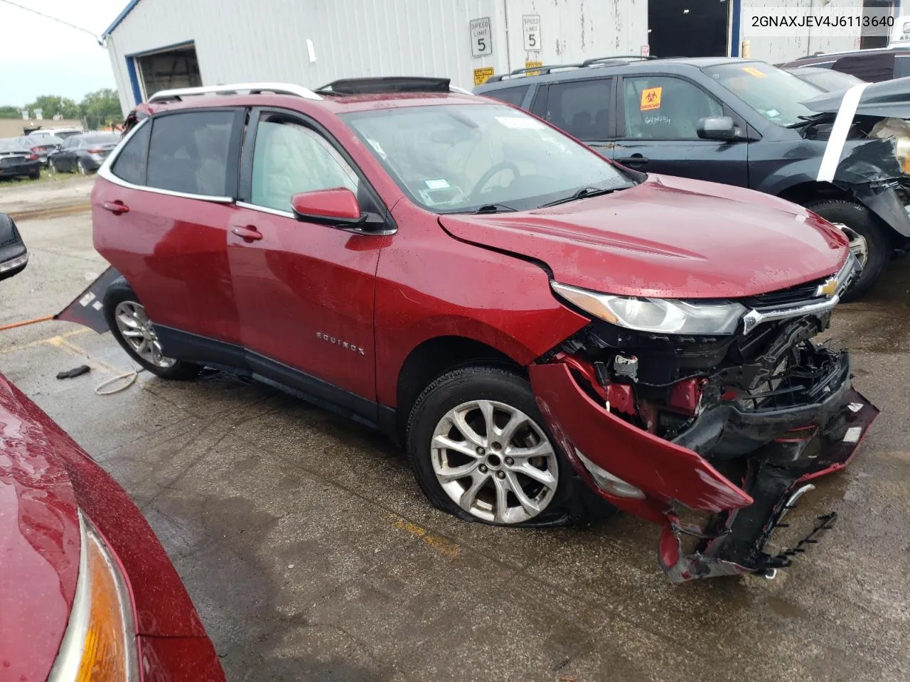 2018 Chevrolet Equinox Lt VIN: 2GNAXJEV4J6113640 Lot: 65271324