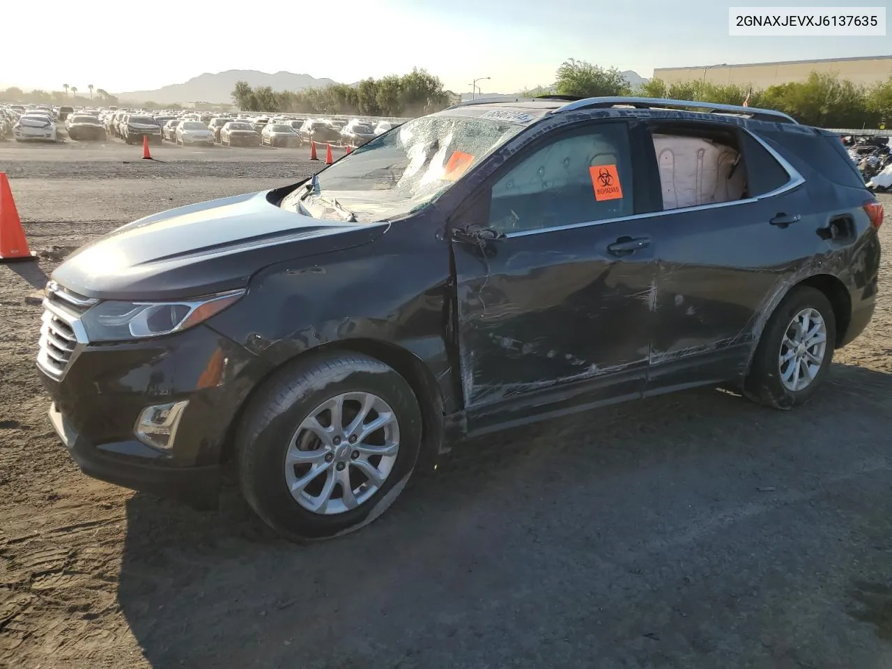 2GNAXJEVXJ6137635 2018 Chevrolet Equinox Lt