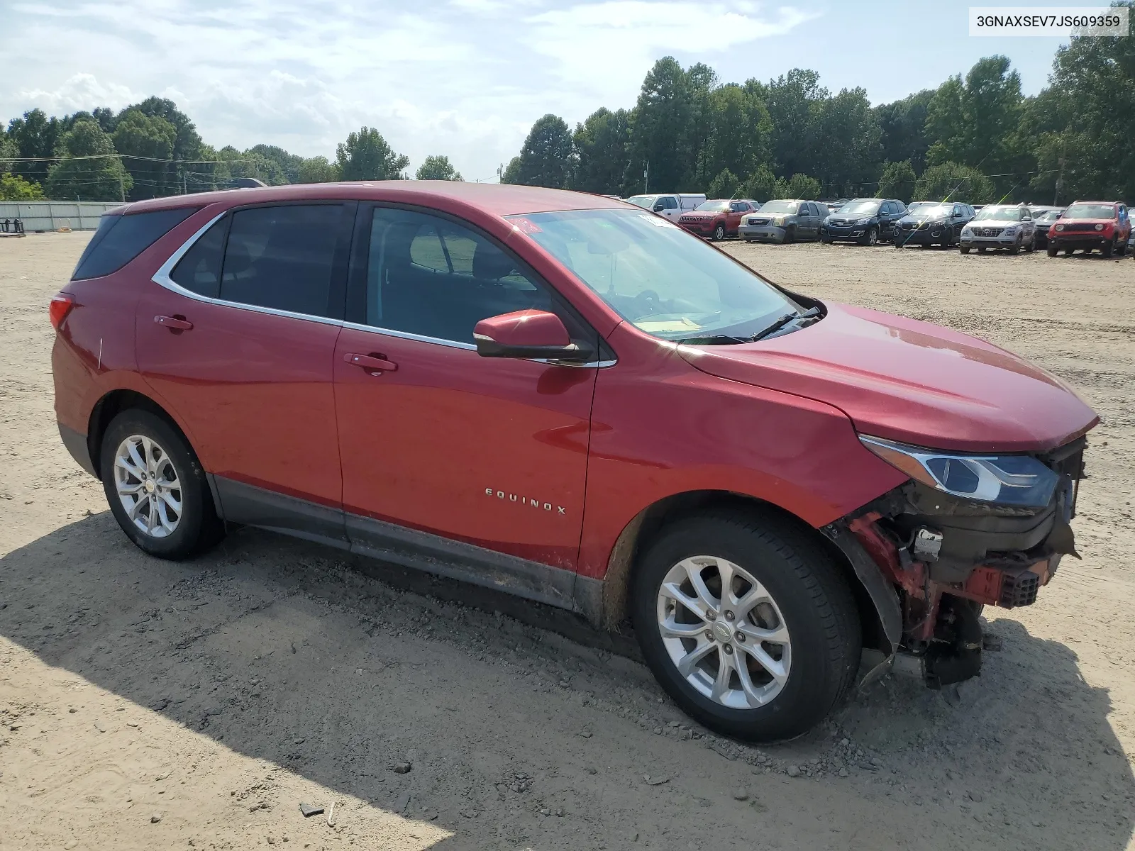 2018 Chevrolet Equinox Lt VIN: 3GNAXSEV7JS609359 Lot: 66114744