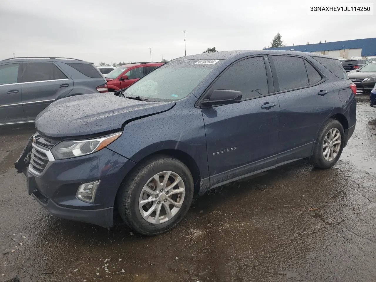 2018 Chevrolet Equinox Ls VIN: 3GNAXHEV1JL114250 Lot: 66192944