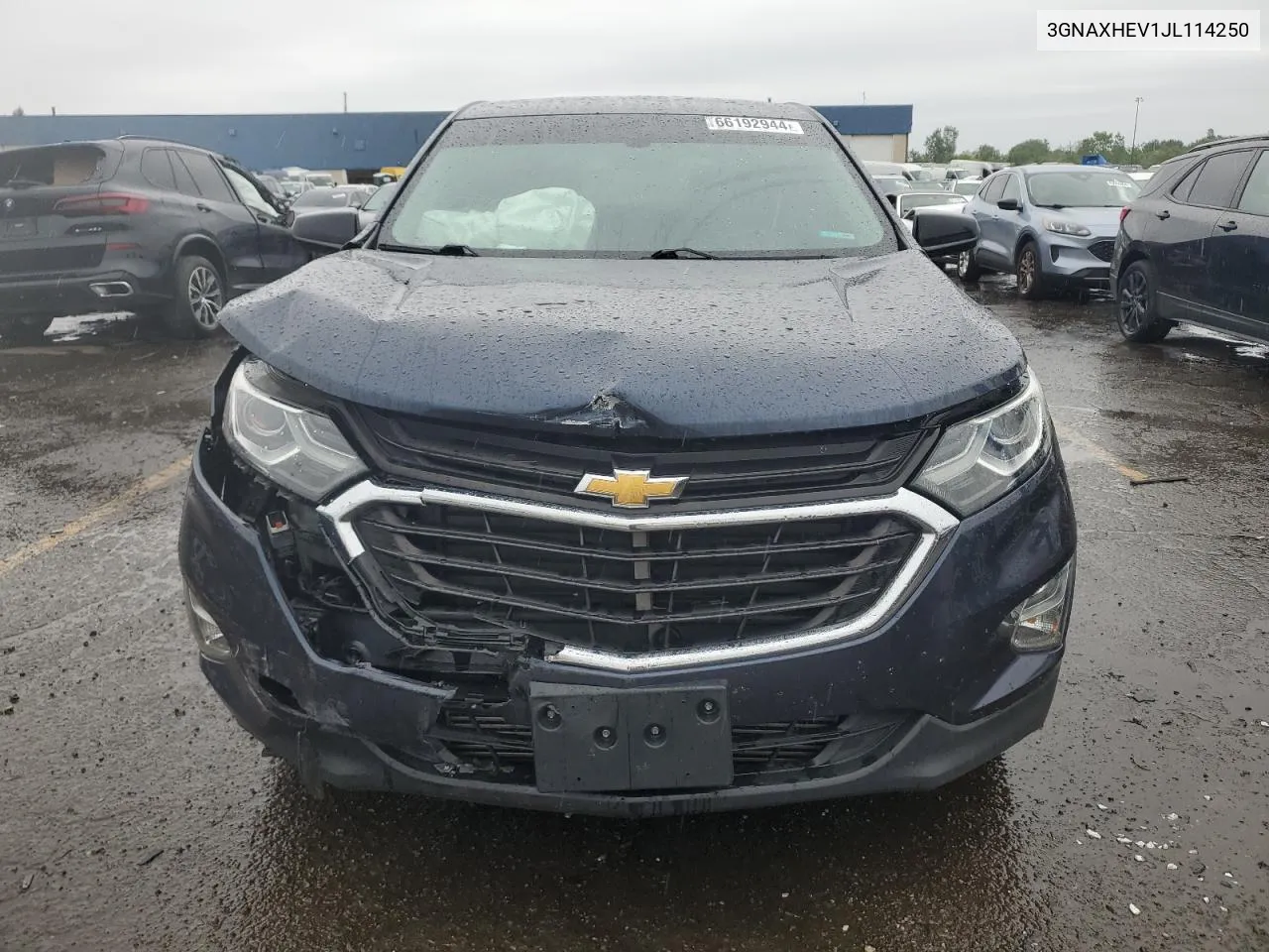 2018 Chevrolet Equinox Ls VIN: 3GNAXHEV1JL114250 Lot: 66192944