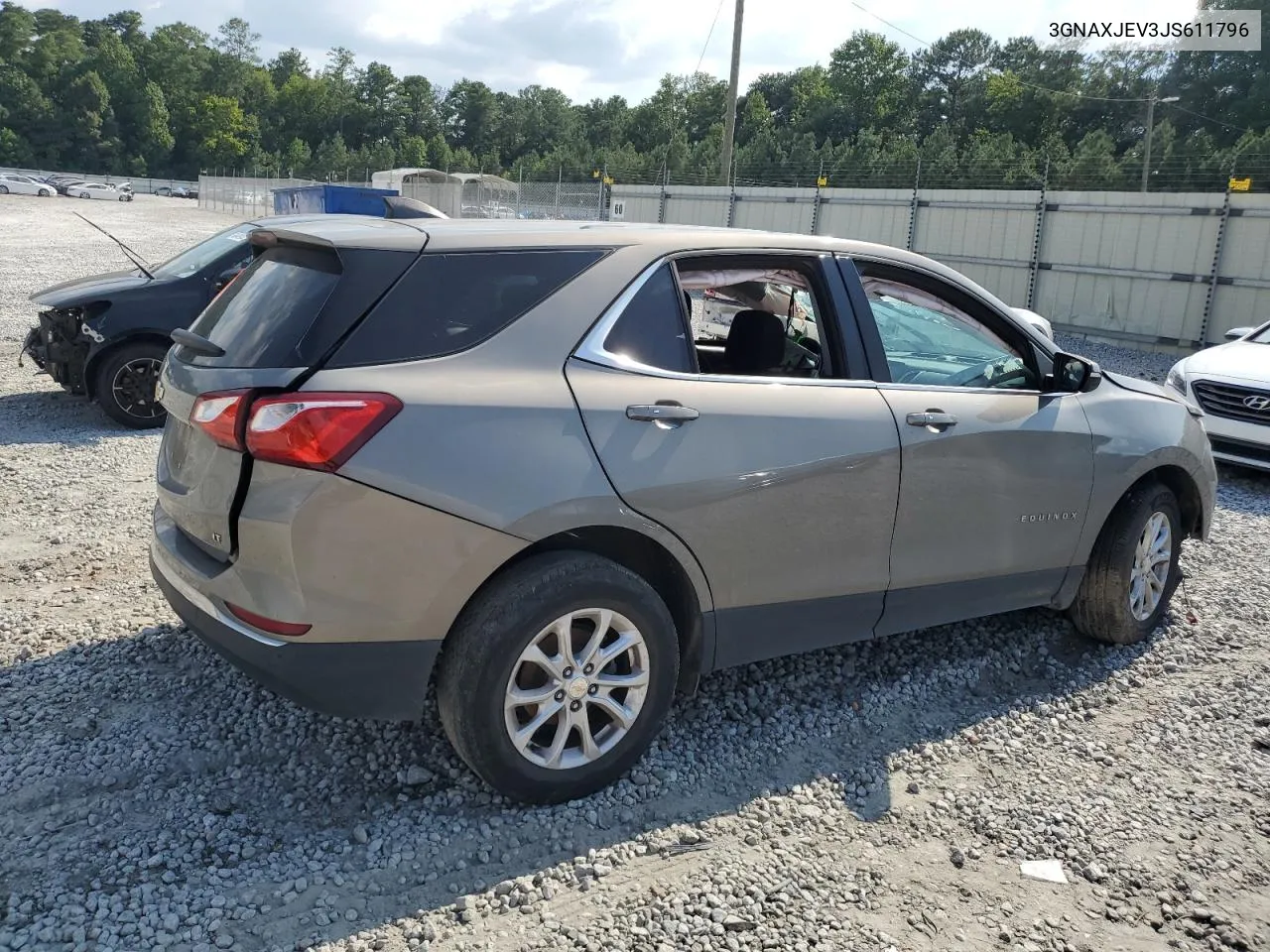 2018 Chevrolet Equinox Lt VIN: 3GNAXJEV3JS611796 Lot: 66424734