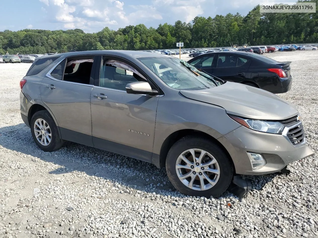 2018 Chevrolet Equinox Lt VIN: 3GNAXJEV3JS611796 Lot: 66424734