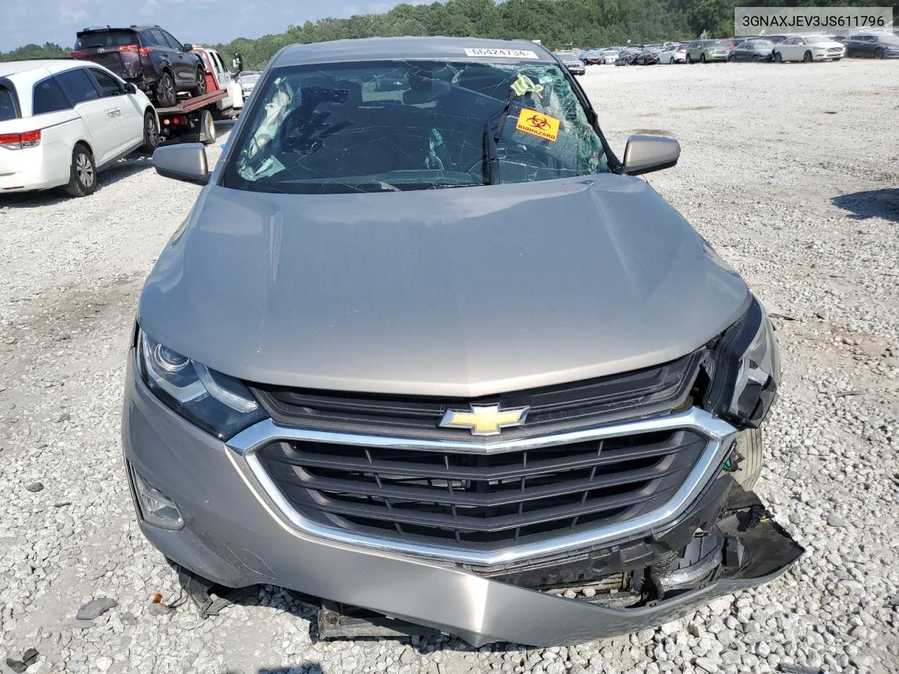 2018 Chevrolet Equinox Lt VIN: 3GNAXJEV3JS611796 Lot: 66424734