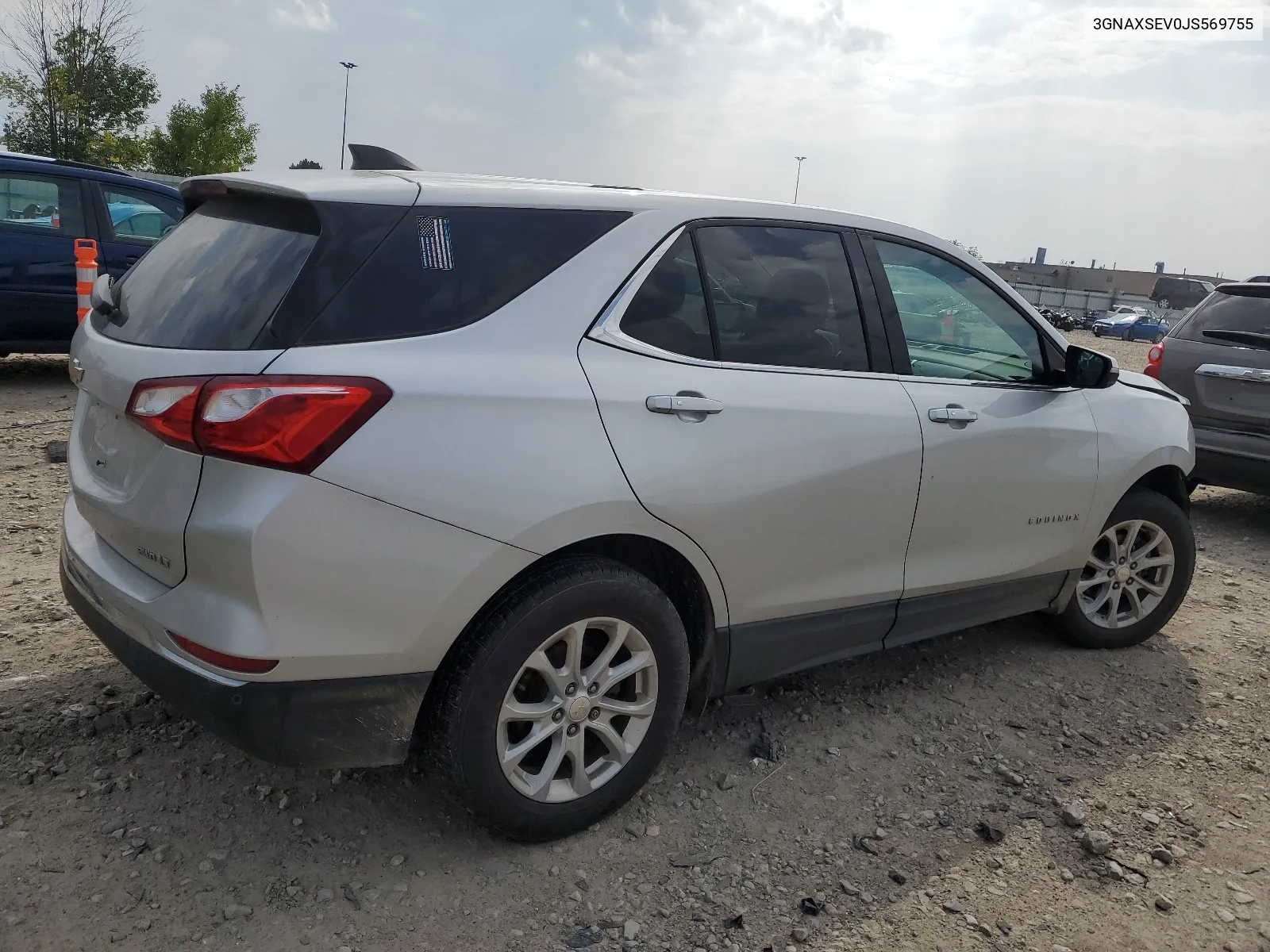 2018 Chevrolet Equinox Lt VIN: 3GNAXSEV0JS569755 Lot: 66496164