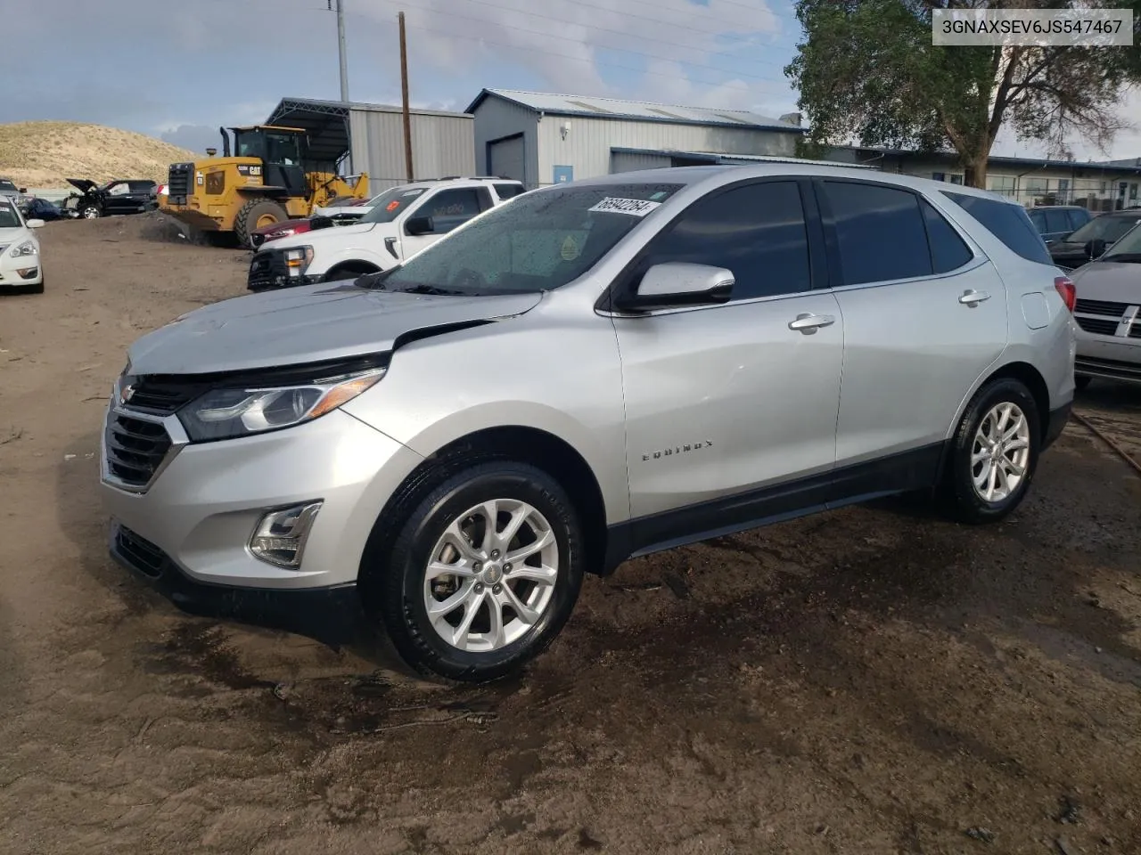 2018 Chevrolet Equinox Lt VIN: 3GNAXSEV6JS547467 Lot: 66942264