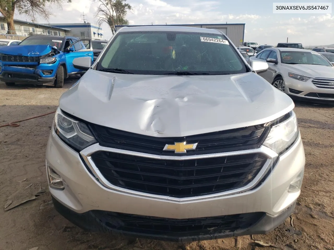 2018 Chevrolet Equinox Lt VIN: 3GNAXSEV6JS547467 Lot: 66942264