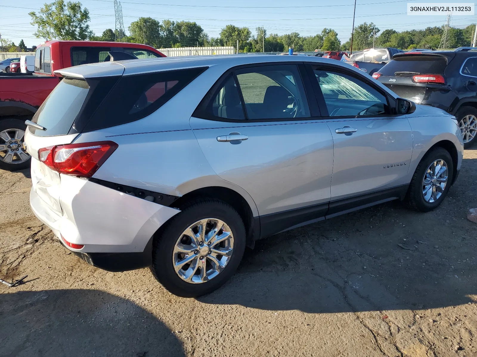 2018 Chevrolet Equinox Ls VIN: 3GNAXHEV2JL113253 Lot: 67003044