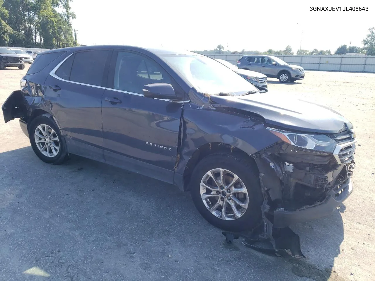 2018 Chevrolet Equinox Lt VIN: 3GNAXJEV1JL408643 Lot: 67046024