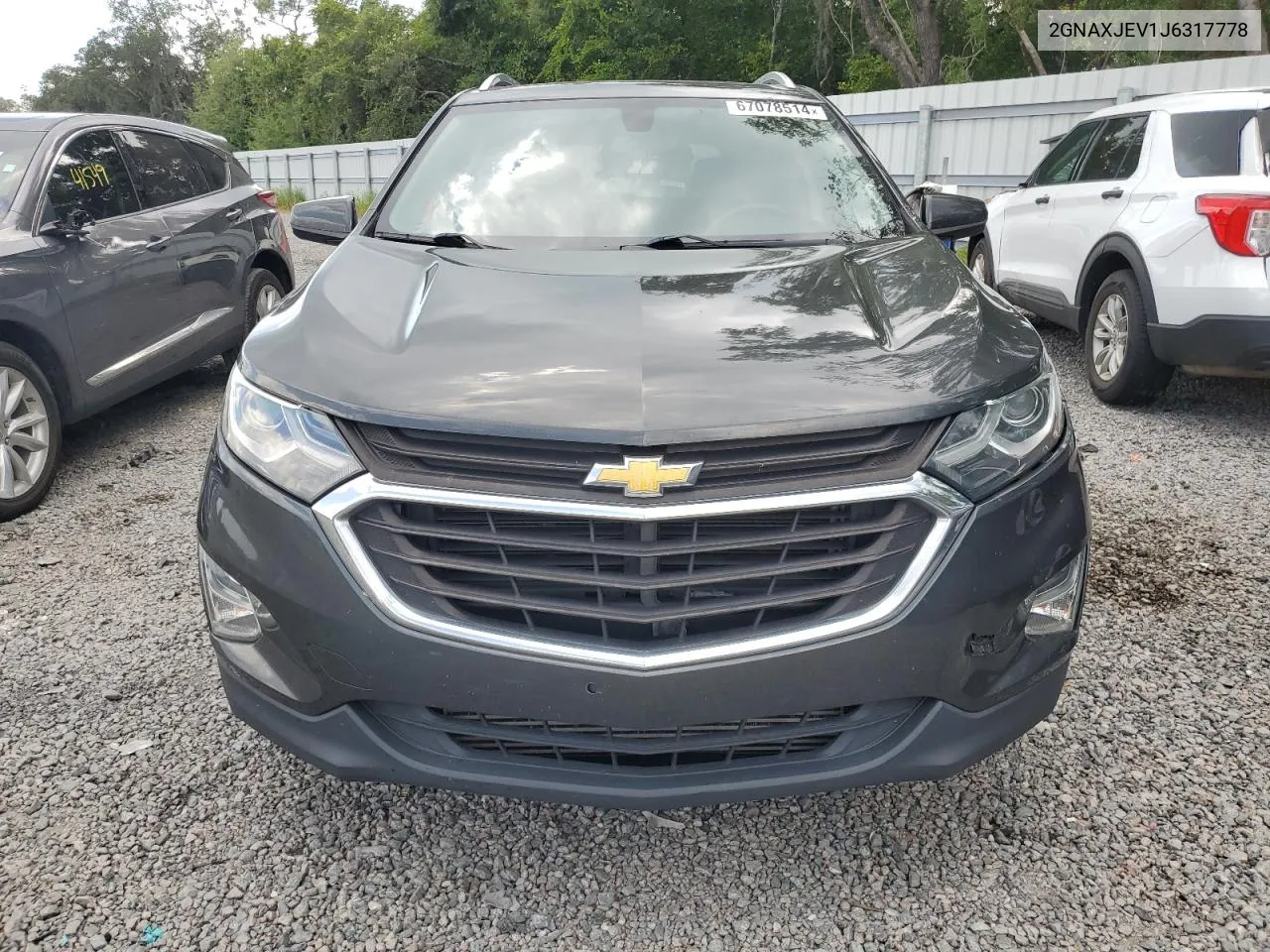 2018 Chevrolet Equinox Lt VIN: 2GNAXJEV1J6317778 Lot: 67078514