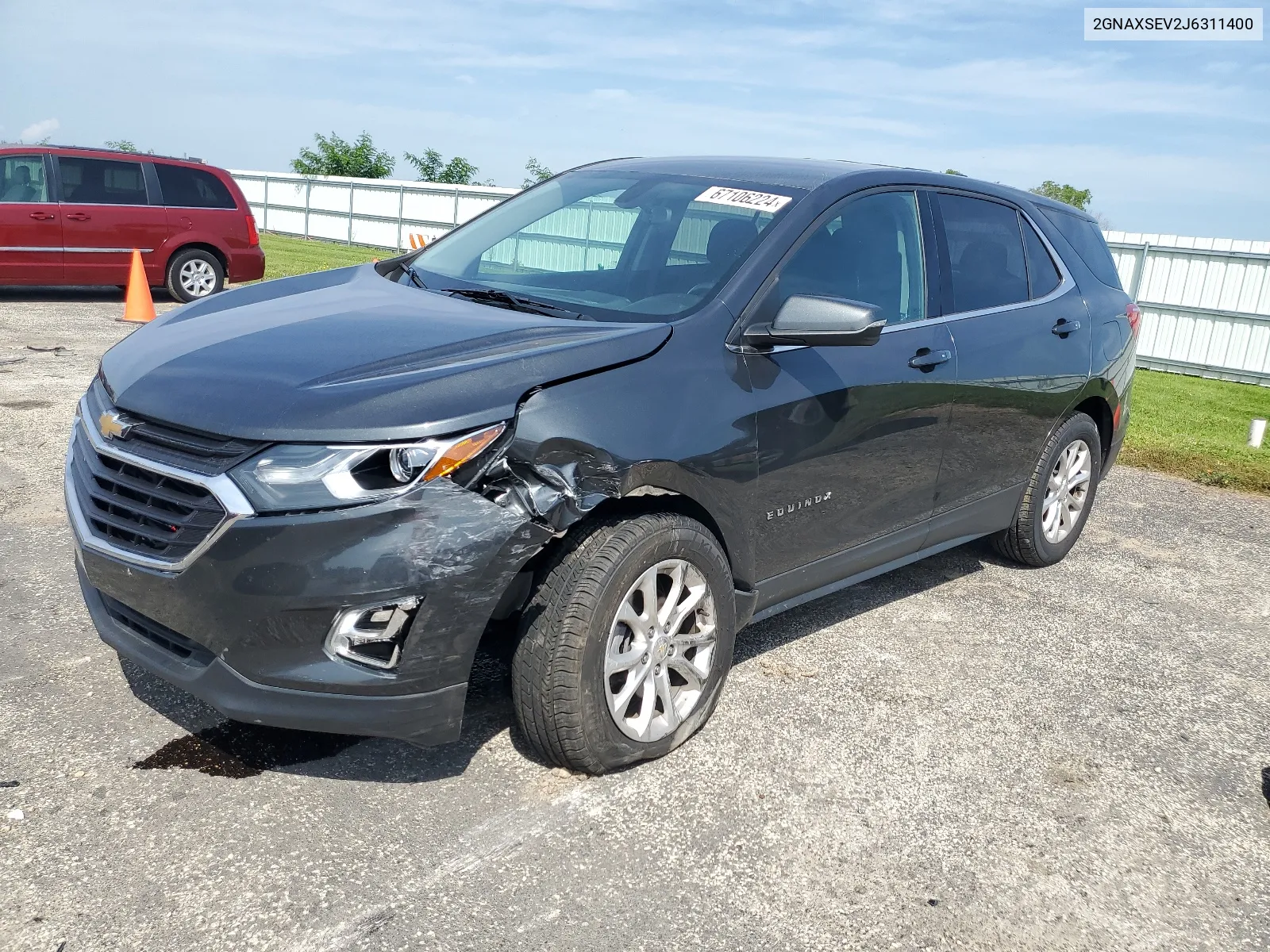 2018 Chevrolet Equinox Lt VIN: 2GNAXSEV2J6311400 Lot: 67106224