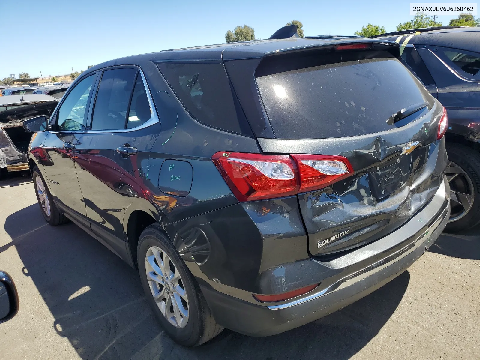 2018 Chevrolet Equinox Lt VIN: 2GNAXJEV6J6260462 Lot: 67150724