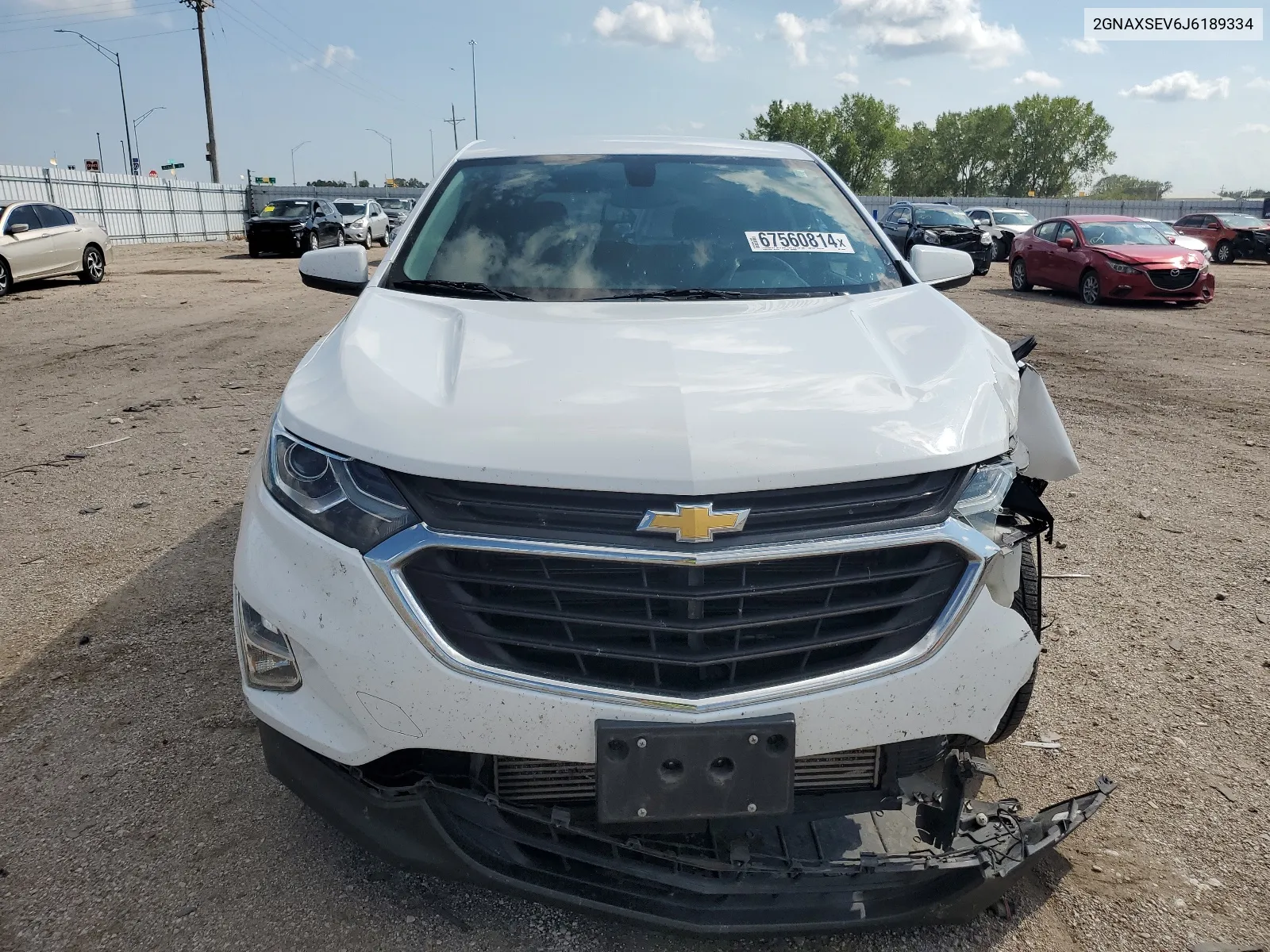 2GNAXSEV6J6189334 2018 Chevrolet Equinox Lt